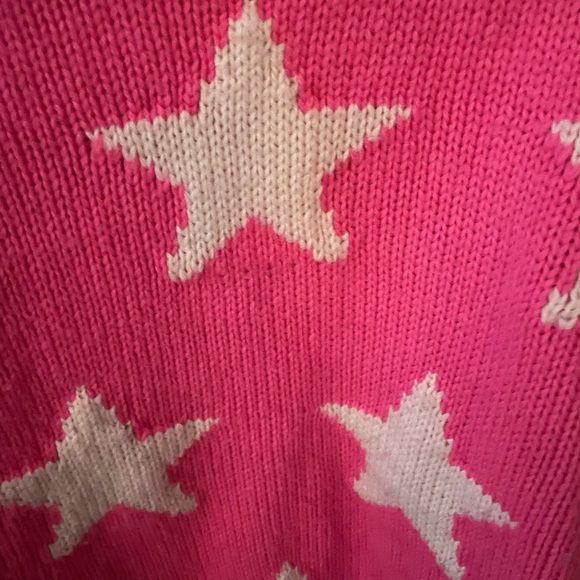 Pink Victoria’s Secret Knit Star Sweater Medium - Picture 5 of 5